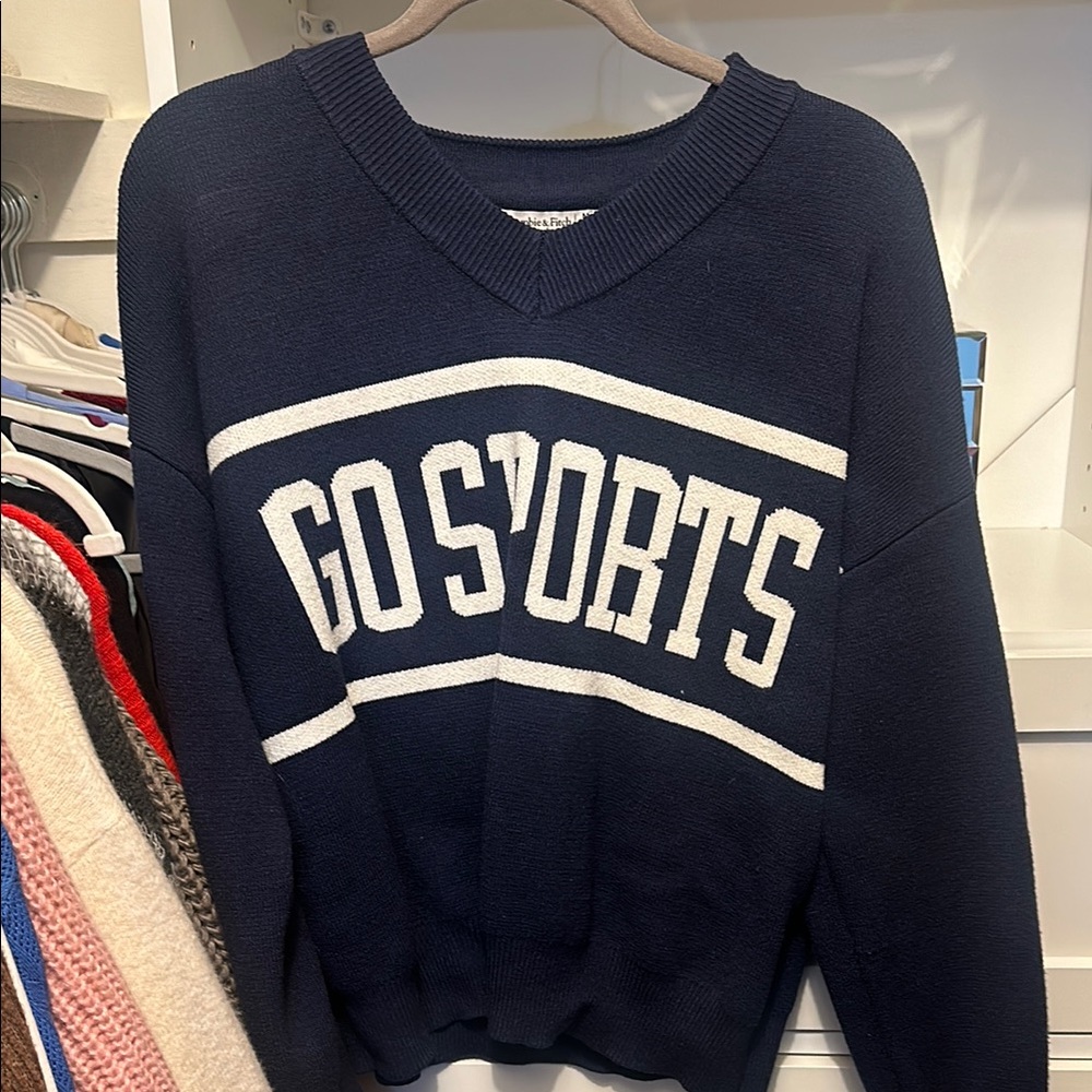 Navy Blue Sports Sweater